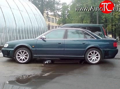 2 849 р. Молдинги (накладки на двери) STW Style Audi 100 С4 седан (1990-1995) (Неокрашенные)  с доставкой в г. Горно‑Алтайск