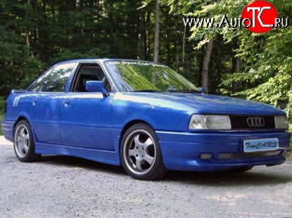 5 099 р. Пороги накладки RS Audi 80 B3 седан (1986-1991) (Неокрашенные)  с доставкой в г. Горно‑Алтайск