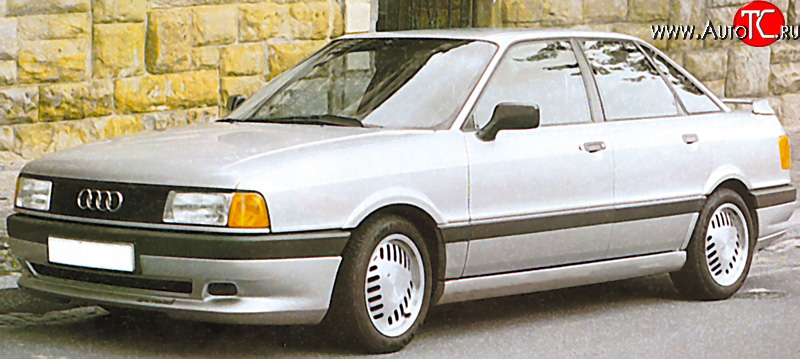 4 999 р. Накладка переднего бампера Classic V2 Audi 80 B3 седан (1986-1991)  с доставкой в г. Горно‑Алтайск