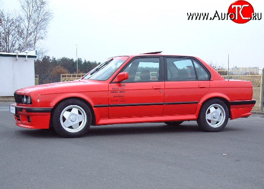 4 499 р. Пороги накладки Elegance BMW 3 серия E30 седан (1982-1991) (стеклопластик жёсткий, Неокрашенные)  с доставкой в г. Горно‑Алтайск