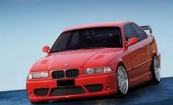 3 999 р. Передний бампер Lumma style BMW 3 серия E36 седан (1990-2000) (Неокрашенный)  с доставкой в г. Горно‑Алтайск. Увеличить фотографию 2