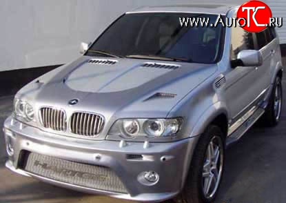 18 449 р. Передний бампер HARGE Style BMW X5 E53 дорестайлинг (1999-2003) (Неокрашенный)  с доставкой в г. Горно‑Алтайск