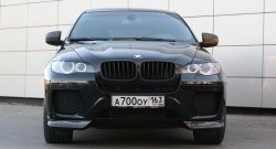 4 749 р. Накладки Global-Tuning на передний бампер автомобиля  BMW X6  E71 (2008-2014) дорестайлинг, рестайлинг (Неокрашенная)  с доставкой в г. Горно‑Алтайск. Увеличить фотографию 3