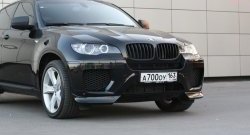 4 749 р. Накладки Global-Tuning на передний бампер автомобиля  BMW X6  E71 (2008-2014) дорестайлинг, рестайлинг (Неокрашенная)  с доставкой в г. Горно‑Алтайск. Увеличить фотографию 5