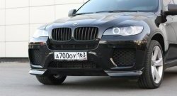 4 749 р. Накладки Global-Tuning на передний бампер автомобиля  BMW X6  E71 (2008-2014) дорестайлинг, рестайлинг (Неокрашенная)  с доставкой в г. Горно‑Алтайск. Увеличить фотографию 6