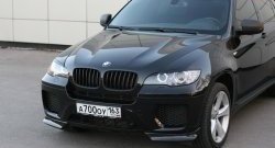 4 749 р. Накладки Global-Tuning на передний бампер автомобиля  BMW X6  E71 (2008-2014) дорестайлинг, рестайлинг (Неокрашенная)  с доставкой в г. Горно‑Алтайск. Увеличить фотографию 7