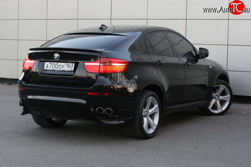 4 999 р. Спойлер Global-Tuning BMW X6 E71 дорестайлинг (2008-2012) (Неокрашенный)  с доставкой в г. Горно‑Алтайск