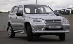 4 799 р. Передний бампер Аскет Chevrolet Niva 2123 дорестайлинг (2002-2008) (Неокрашенный)  с доставкой в г. Горно‑Алтайск. Увеличить фотографию 2