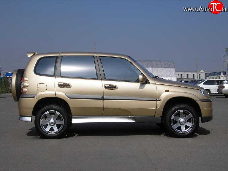 4 499 р. Накладки на двери (молдинги) Атака Chevrolet Niva 2123 дорестайлинг (2002-2008) (Неокрашенные)  с доставкой в г. Горно‑Алтайск