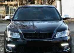 859 р. Реснички на фары СТ Skoda Octavia A5 рестайлинг универсал (2008-2013) (Неокрашенные)  с доставкой в г. Горно‑Алтайск. Увеличить фотографию 3