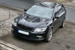 859 р. Реснички на фары СТ Skoda Octavia A5 рестайлинг универсал (2008-2013) (Неокрашенные)  с доставкой в г. Горно‑Алтайск. Увеличить фотографию 4