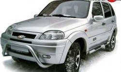 6 999 р. Передний бампер Апал Chevrolet Niva 2123 дорестайлинг (2002-2008) (Неокрашенный)  с доставкой в г. Горно‑Алтайск. Увеличить фотографию 2