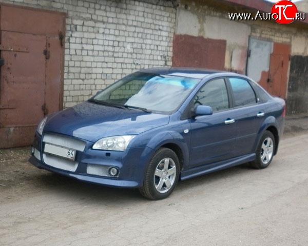 14 999 р. Передний бампер M-VRS Ford Focus 2 хэтчбэк 5 дв. дорестайлинг (2004-2008) (Неокрашенный)  с доставкой в г. Горно‑Алтайск