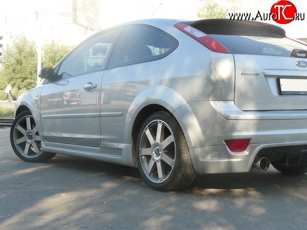 5 849 р. Пороги накладки MaxS  Ford Focus  2 (2004-2011) хэтчбэк 3 дв. дорестайлинг, хэтчбэк 3 дв. рестайлинг (Неокрашенные)  с доставкой в г. Горно‑Алтайск