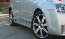 5 849 р. Пороги накладки MaxS  Ford Focus  2 (2004-2011) хэтчбэк 3 дв. дорестайлинг, хэтчбэк 3 дв. рестайлинг (Неокрашенные)  с доставкой в г. Горно‑Алтайск. Увеличить фотографию 3