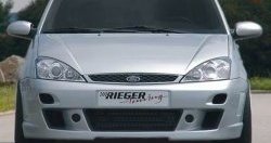 8 899 р. Передний бампер Rieger Ford Focus 1 седан рестайлинг (2001-2005)  с доставкой в г. Горно‑Алтайск. Увеличить фотографию 2