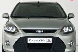 5 699 р. Передний бампер YTR Ford Focus 2 седан рестайлинг (2007-2011) (Неокрашенный)  с доставкой в г. Горно‑Алтайск. Увеличить фотографию 5