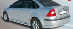 4 199 р. Пороги накладки FT  Ford Focus  2 (2004-2011)  седан дорестайлинг, универсал дорестайлинг, хэтчбэк 5 дв. дорестайлинг, седан рестайлинг, универсал рестайлинг, хэтчбэк 5 дв. рестайлинг (Неокрашенные)  с доставкой в г. Горно‑Алтайск. Увеличить фотографию 2