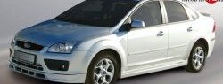 4 999 р. Накладка переднего бампера FT Ford Focus 2  седан дорестайлинг (2004-2008) (Неокрашенная)  с доставкой в г. Горно‑Алтайск. Увеличить фотографию 2