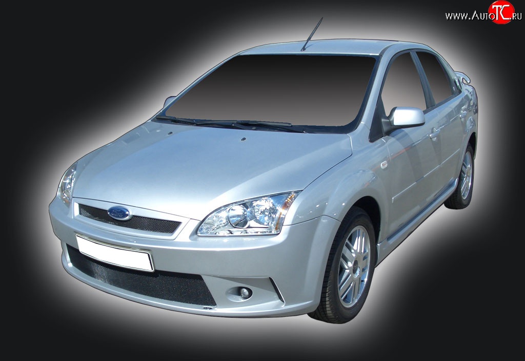 2 549 р. Решётка радиатора GT Dynamics Ford Focus 2 хэтчбэк 3 дв. дорестайлинг (2004-2007) (Неокрашенная)  с доставкой в г. Горно‑Алтайск