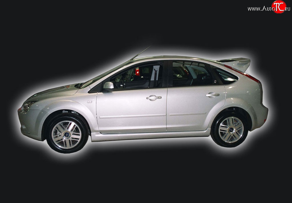 5 999 р. Пороги накладки GT Dynamics Ford Focus 2 седан рестайлинг (2007-2011) (Неокрашенные)  с доставкой в г. Горно‑Алтайск