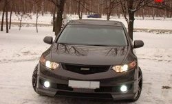 27 799 р. Передний бампер MUGEN Honda Accord CU седан дорестайлинг (2008-2011) (Неокрашенный)  с доставкой в г. Горно‑Алтайск. Увеличить фотографию 2