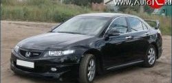 8 499 р. Накладка переднего бампера Mugen Style  Honda Accord ( 7 CL,  7 CM) (2005-2008) седан рестайлинг, универсал рестайлинг (Неокрашенная)  с доставкой в г. Горно‑Алтайск. Увеличить фотографию 2