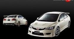 27 999 р. Пластиковый капот Mugen Style  Honda Civic  FD (2005-2011) седан дорестайлинг, седан рестайлинг (Неокрашенный)  с доставкой в г. Горно‑Алтайск. Увеличить фотографию 4