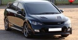 27 999 р. Пластиковый капот Mugen Style  Honda Civic  FD (2005-2011) седан дорестайлинг, седан рестайлинг (Неокрашенный)  с доставкой в г. Горно‑Алтайск. Увеличить фотографию 5