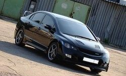 27 999 р. Пластиковый капот Mugen Style  Honda Civic  FD (2005-2011) седан дорестайлинг, седан рестайлинг (Неокрашенный)  с доставкой в г. Горно‑Алтайск. Увеличить фотографию 6