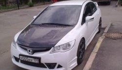 27 999 р. Пластиковый капот Mugen Style  Honda Civic  FD (2005-2011) седан дорестайлинг, седан рестайлинг (Неокрашенный)  с доставкой в г. Горно‑Алтайск. Увеличить фотографию 7