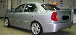 2 549 р. Пороги накладки ATH-classic Hyundai Accent седан ТагАЗ (2001-2012) (Неокрашенные)  с доставкой в г. Горно‑Алтайск. Увеличить фотографию 1