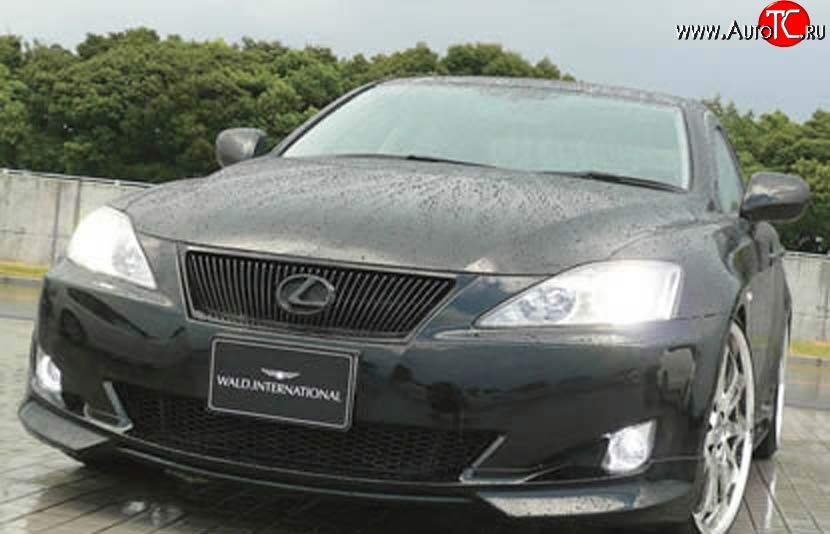 11 399 р. Накладка переднего бампера Wald Lexus IS250 XE20 седан дорестайлинг (2005-2013) (Неокрашенная)  с доставкой в г. Горно‑Алтайск