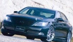 15 699 р. Накладка переднего бампера Wald Lexus LS460 XF40 дорестайлинг (2006-2009) (Неокрашенная)  с доставкой в г. Горно‑Алтайск. Увеличить фотографию 2