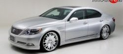 15 699 р. Накладка переднего бампера Wald Lexus LS460 XF40 дорестайлинг (2006-2009) (Неокрашенная)  с доставкой в г. Горно‑Алтайск. Увеличить фотографию 3