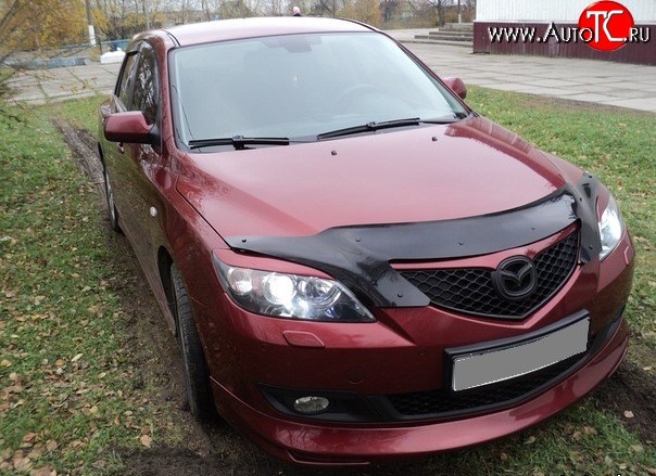 4 999 р. Накладка переднего бампера Sport Mazda 3/Axela BK дорестайлинг, хэтчбэк (2003-2006) (Неокрашенная)  с доставкой в г. Горно‑Алтайск