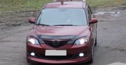 4 999 р. Накладка переднего бампера Sport Mazda 3/Axela BK дорестайлинг, хэтчбэк (2003-2006) (Неокрашенная)  с доставкой в г. Горно‑Алтайск. Увеличить фотографию 2