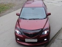 4 999 р. Накладка переднего бампера Sport Mazda 3/Axela BK дорестайлинг, хэтчбэк (2003-2006) (Неокрашенная)  с доставкой в г. Горно‑Алтайск. Увеличить фотографию 3