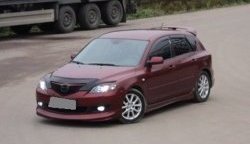 4 999 р. Накладка переднего бампера Sport Mazda 3/Axela BK дорестайлинг, хэтчбэк (2003-2006) (Неокрашенная)  с доставкой в г. Горно‑Алтайск. Увеличить фотографию 4