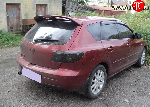 7 319 р. Спойлер Racing Mazda 3/Axela BK дорестайлинг, хэтчбэк (2003-2006) (Неокрашенный)  с доставкой в г. Горно‑Алтайск