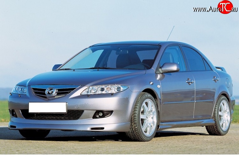 9 499 р. Накладка переднего бампера ATH Mazda 6 GG, GY универсал дорестайлинг (2002-2005)  с доставкой в г. Горно‑Алтайск