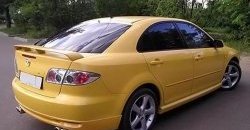 7 349 р. Накладка заднего бампера AERO Mazda 6 GG лифтбэк дорестайлинг (2002-2005) (Неокрашенная)  с доставкой в г. Горно‑Алтайск. Увеличить фотографию 2