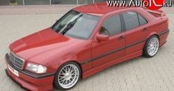 Пороги накладки Rieger Mercedes-Benz C-Class S202 дорестайлинг универсал (1992-1997)