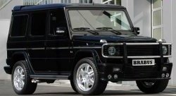 4 299 р. Накладка переднего бампера Brabus Mercedes-Benz G class W463 5 дв. дорестайлинг (1989-1994) (Неокрашенная)  с доставкой в г. Горно‑Алтайск. Увеличить фотографию 2