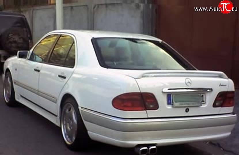 3 799 р. Накладка заднего бампера LORINZER Style Mercedes-Benz E-Class W210 дорестайлинг седан (1996-1999) (Неокрашенная)  с доставкой в г. Горно‑Алтайск