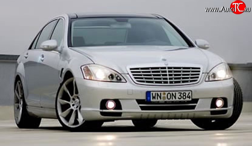 16 049 р. Передний бампер LORINSER Mercedes-Benz S class W221 (2006-2013) (Неокрашенный)  с доставкой в г. Горно‑Алтайск