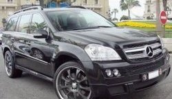 22 599 р. Накладка переднего бампера BRABUS Mercedes-Benz GL class X164 дорестайлинг (2006-2009) (Неокрашенная)  с доставкой в г. Горно‑Алтайск. Увеличить фотографию 2