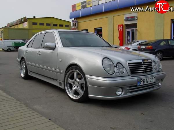 8 149 р. Передний бампер Lorinzer Mercedes-Benz E-Class W210 дорестайлинг седан (1996-1999) (Дорестайлинг, Неокрашенный)  с доставкой в г. Горно‑Алтайск