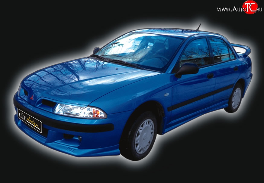 4 149 р. Накладка переднего бампера GT Dynamics Mitsubishi Carisma (1999-2004) (Неокрашенная)  с доставкой в г. Горно‑Алтайск