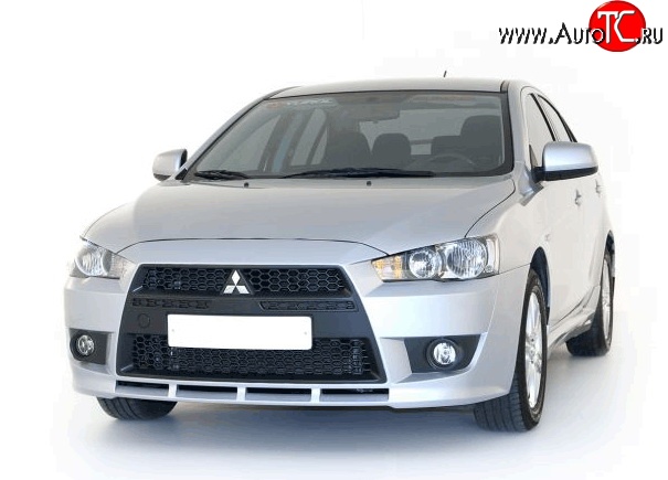 22 899 р. Передний бампер Standart Plus Mitsubishi Lancer 10 седан дорестайлинг (2007-2010) (Неокрашенный)  с доставкой в г. Горно‑Алтайск